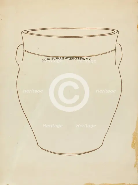 Crock, c. 1953. Creator: Yolande Delasser.