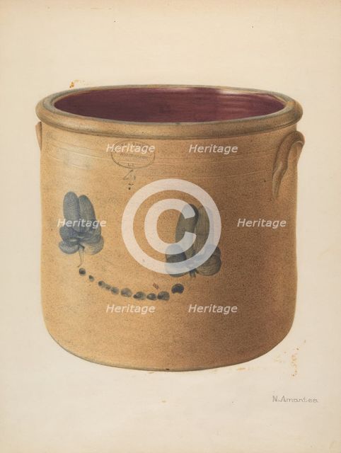 Crock, probably 1937/1938. Creator: Nicholas Amantea.