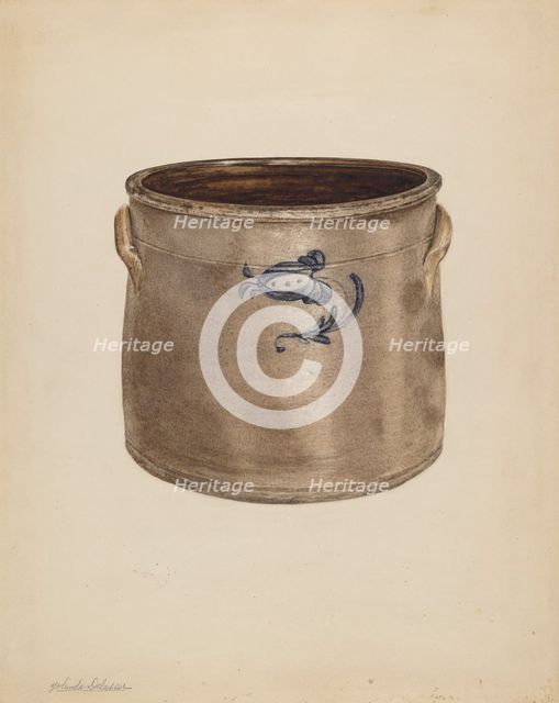 Crock, probably 1937/1938. Creator: Yolande Delasser.
