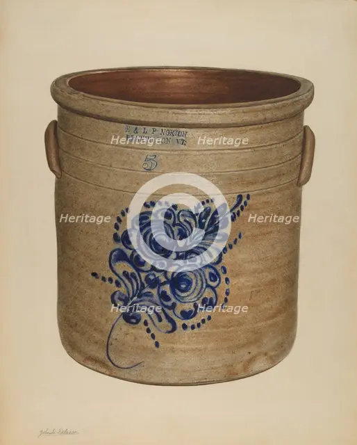 Crock, probably 1938. Creator: Yolande Delasser.