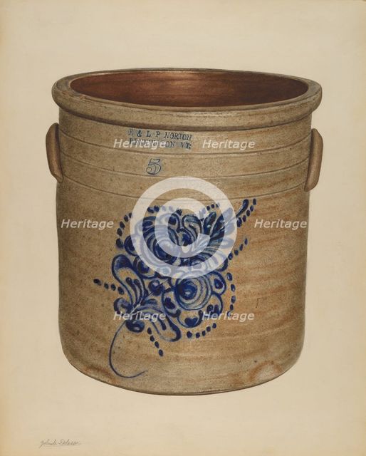 Crock, probably 1938. Creator: Yolande Delasser.