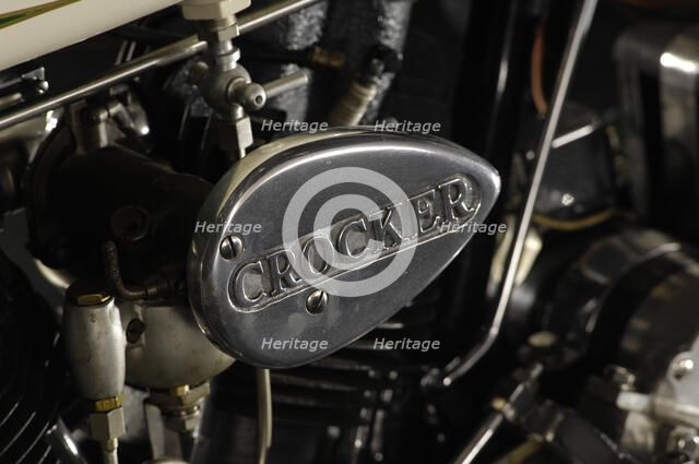 Crocker big tank V twin 1937. Artist: Simon Clay.