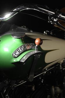 Crocker big tank V twin 1937. Artist: Simon Clay