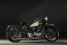 Crocker big tank V twin 1937. Artist: Simon Clay