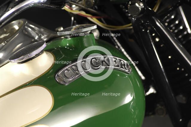 Crocker big tank V twin 1937. Artist: Simon Clay.