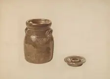 Crockery Churn, c. 1941. Creator: Margaret Golden