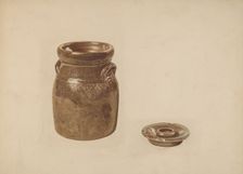 Crockery Churn, c. 1941. Creator: Margaret Golden