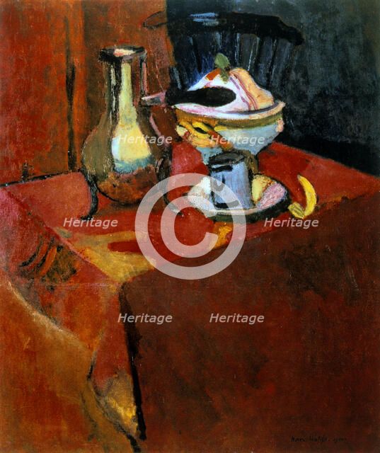 'Crockery on a Table', 1900. Creator: Henri Matisse.