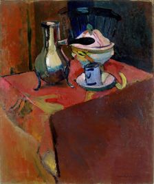 Crockery on a Table, 1900. Creator: Henri Matisse