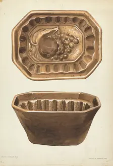 Crockery Mold, 1936. Creator: Howard H. Sherman