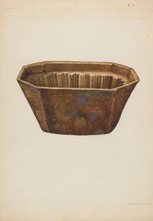 Crockery Mold, c. 1939. Creator: William Kieckhofel