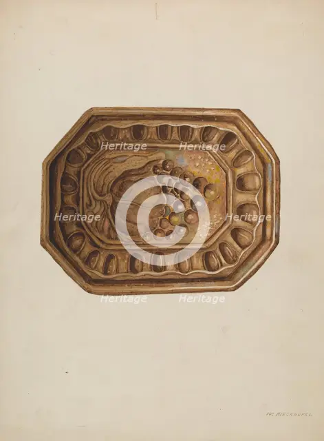 Crockery Mold "Rockingham", c. 1939. Creator: William Kieckhofel.