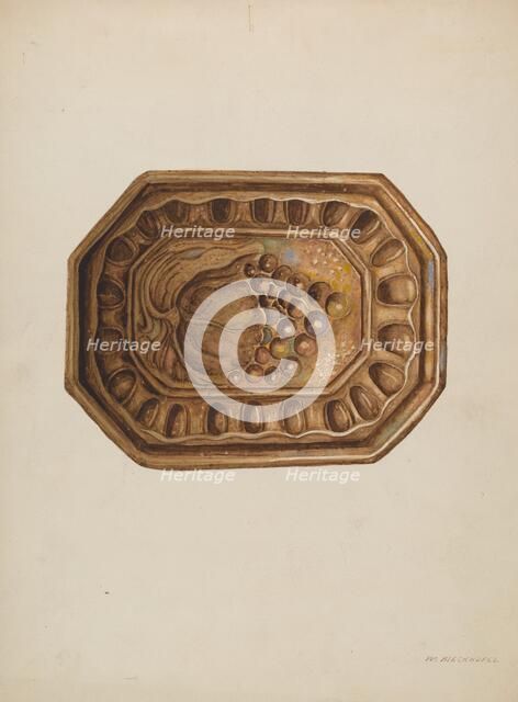 Crockery Mold "Rockingham", c. 1939. Creator: William Kieckhofel.