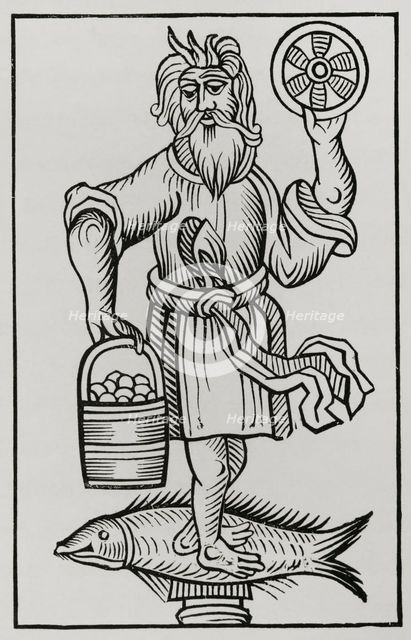 Crodon, Idol of the ancient Saxons, 1656, (1878).  Creator: Unknown.