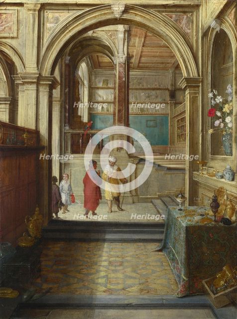 Croesus and Solon, c. 1610. Artist: Steenwyck, Hendrick van, the Younger (1580-1649)