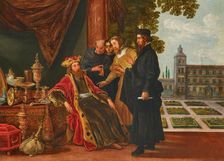 Croesus and Solon, First third of 17th century. Creator: Teniers, David, the Elder (1582-1649)