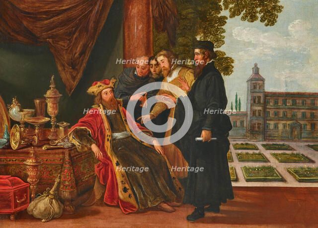 Croesus and Solon, First third of 17th century. Creator: Teniers, David, the Elder (1582-1649).