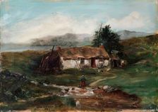 Croft Scene, 1882. Creator: John Francis Faed