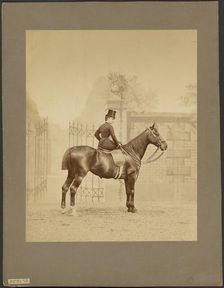 Croissette; Portrait of Equestrian, about 1880. Creator: Louis-Jean Delton