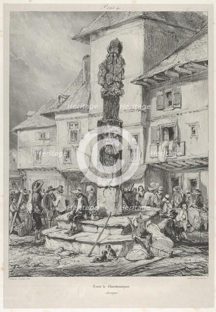 Croix de Chaudesaigues, 1831. Creator: Godefroy Engelmann.