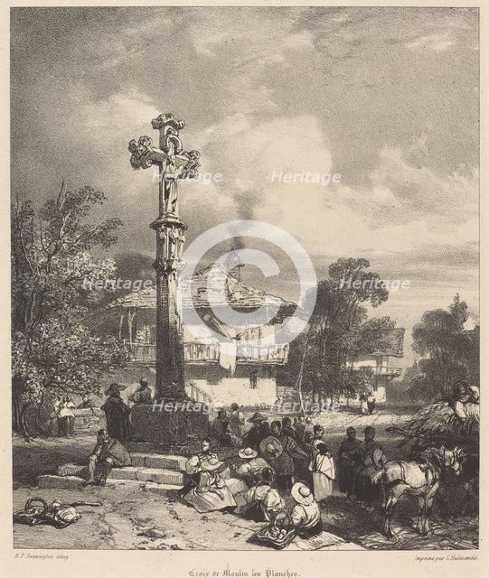 Croix de Moulin-les-Planches, 1827. Creator: Richard Parkes Bonington.