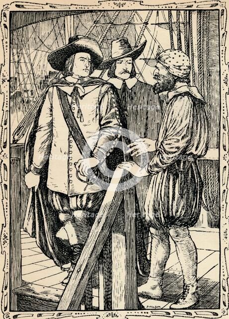 Cromwell and Hampden, 1902. Artist: Patten Wilson