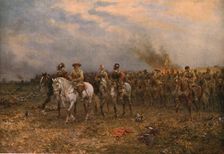 Cromwell at Marston Moor 1909, (c1930). Creator: Ernest Crofts