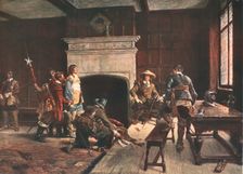 Cromwell at the Blue Boar Holborn, London 1640, (c1883), (c1902). Creator: Unknown