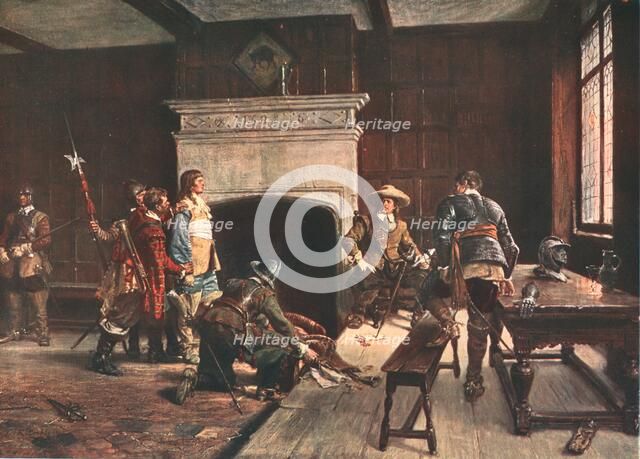 'Cromwell at the 'Blue Boar', Holborn, London', 1640, (c1883), (c1902). Creator: Unknown.