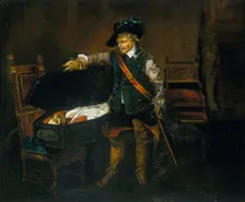 Cromwell Gazing at the Body of Charles I after 1850. Creator: Unknown