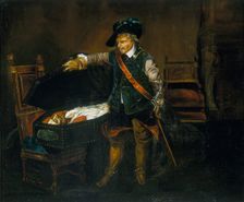 Cromwell Gazing at the Body of Charles I after 1850. Creator: Unknown