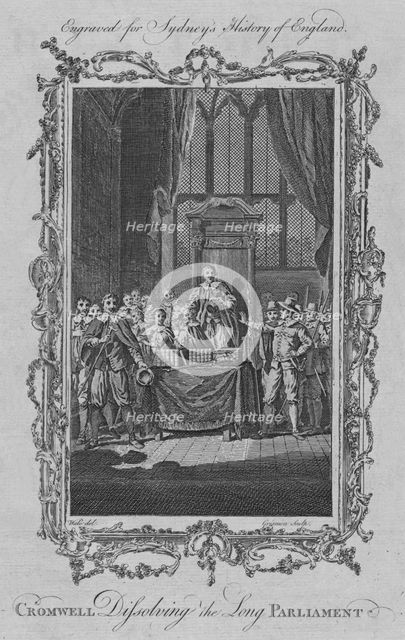 'Cromwell dissolving the Long Parliament', 1773.  Creator: Charles Grignion.