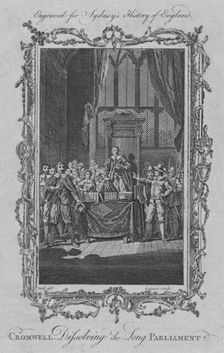 Cromwell dissolving the Long Parliament 1773. Creator: Charles Grignion