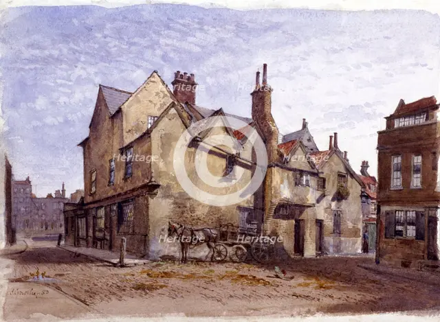 Cromwell House, Smithfield, London, 1880. Artist: John Crowther