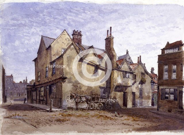 Cromwell House, Smithfield, London, 1880. Artist: John Crowther