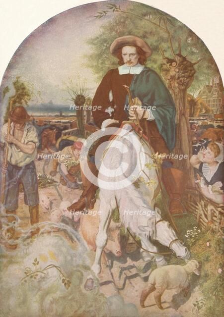 'Cromwell on His Farm', 1874, (1918). Artist: Ford Madox Brown.