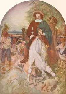 Cromwell on His Farm 1874, (1918). Artist: Ford Madox Brown