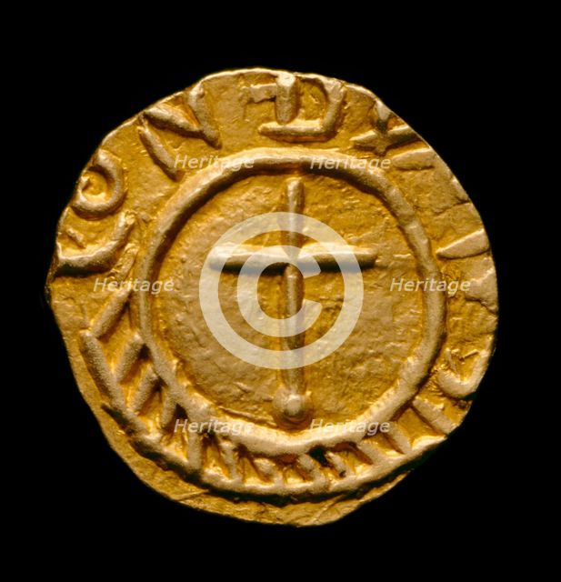 Crondall coin no. 59; Anglo-Saxon Coin, 7th century. Artist: Unknown.