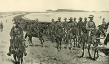 Cronje's Force on their March South 1900. Creator: Sidney E Paget