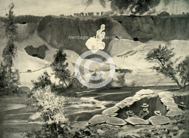 'Cronje's Stronghold on the Modder River', 1900. Creator: HC Seppings Wright.