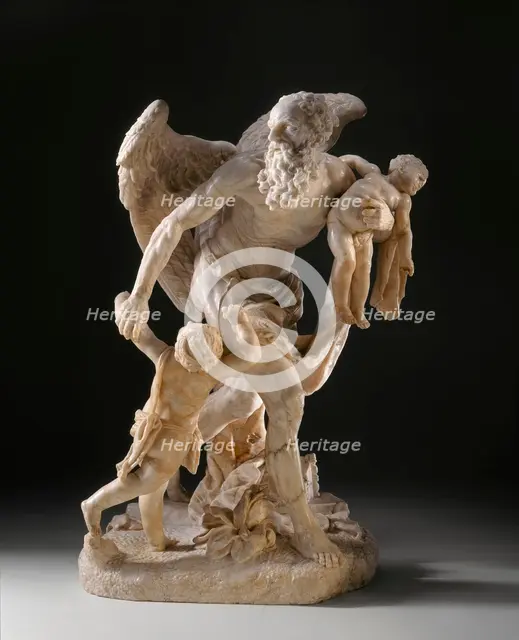 Cronus Carrying off Two Infants, c.1742. Creator: Lazar Widmann.