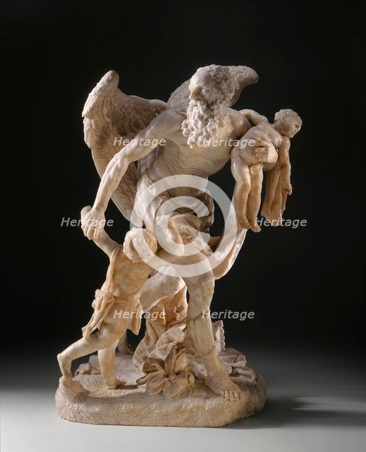 Cronus Carrying off Two Infants, c.1742. Creator: Lazar Widmann.