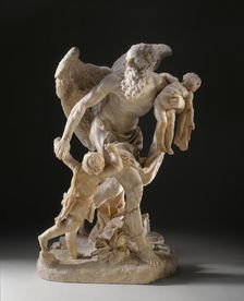 Cronus Carrying off Two Infants, c.1742. Creator: Lazar Widmann