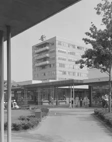 Cross County Shopping Center, 1956. Creators: Gottscho-Schleisner, Inc, Lathrop Douglass
