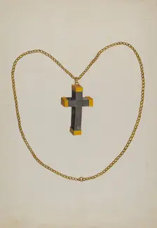 Cross and Chain, c. 1937. Creator: Tulita Westfall