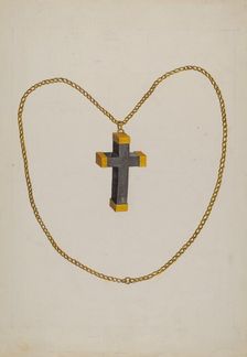 Cross and Chain, c. 1937. Creator: Tulita Westfall