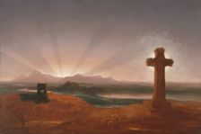Cross at Sunset, 1848. Creator: Thomas Cole