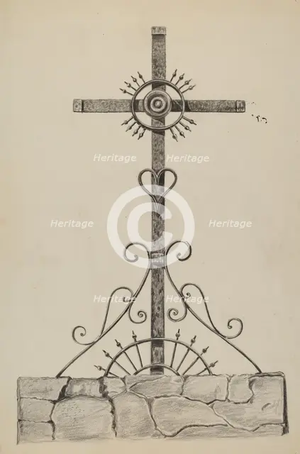 Cross, c. 1936. Creator: Al Curry.