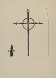 Cross, c. 1936. Creator: Kurt Melzer