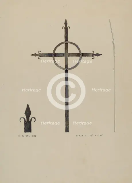 Cross, c. 1936. Creator: Kurt Melzer.